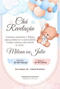 Balões e urso