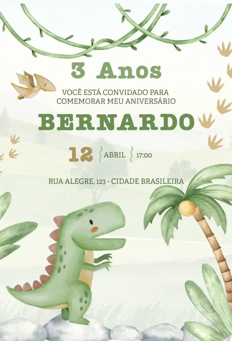 Dinossauro colorido