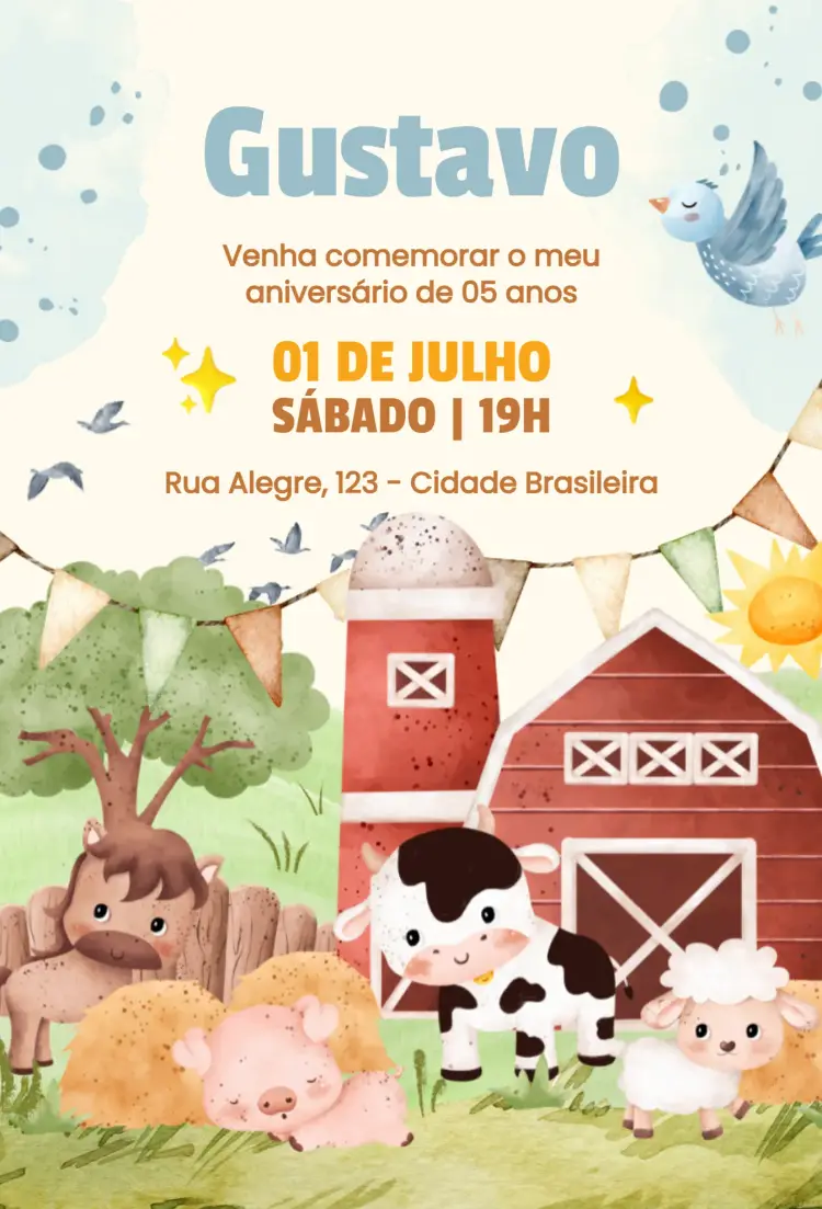 Convite Fazendinha