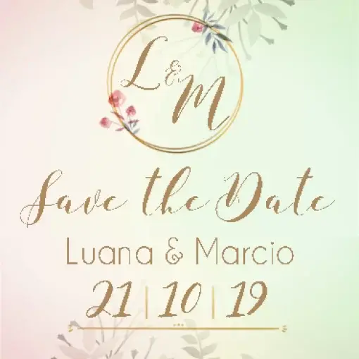 Save The Date Floral Flores