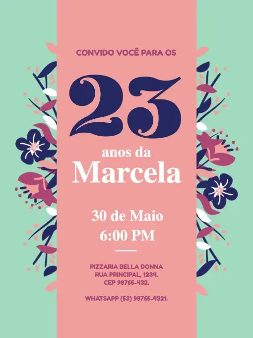 Feminino Floral Festa