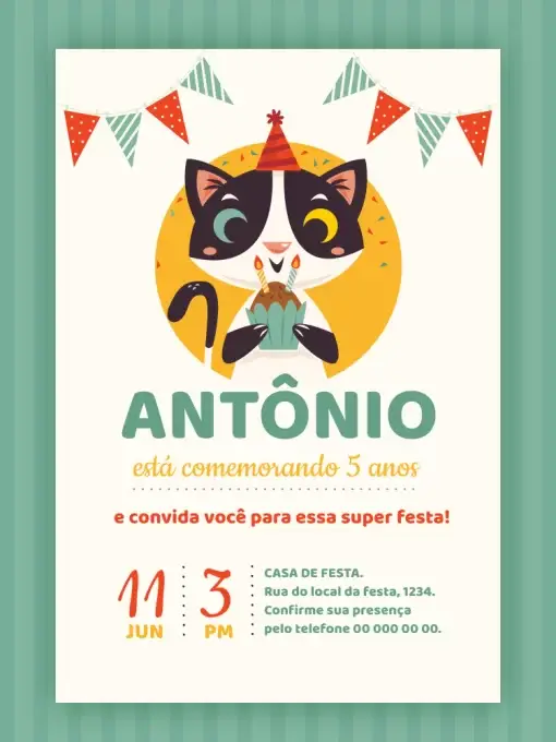 Gatinho Celebração