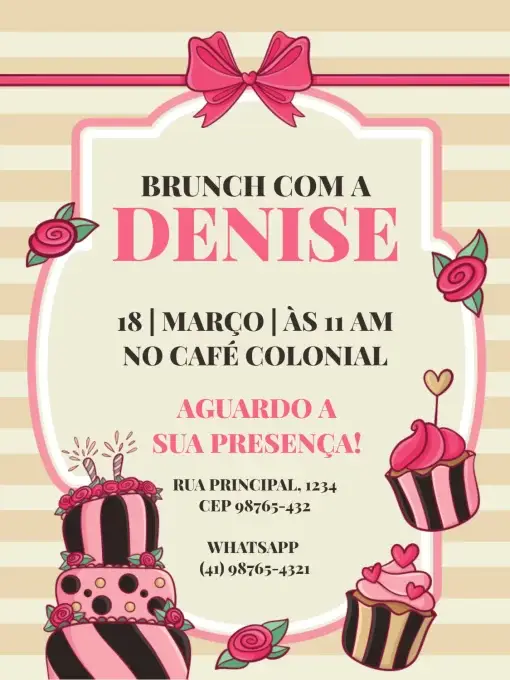 Confeitaria Candy Brunch Comemoração