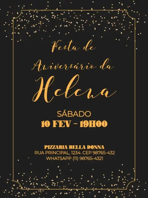 Adulto Glam Elegante Dourado