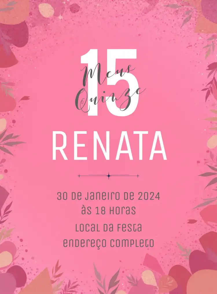 15 Anos Glitter Menina