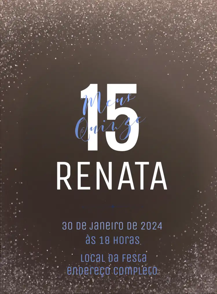 15 Anos Minimalista Menina