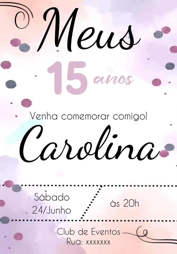 Convite 15 Anos Vermelho – tema 15 anos vermelho vibrante, moderno, elegante, minimalista, festivo, gráfico