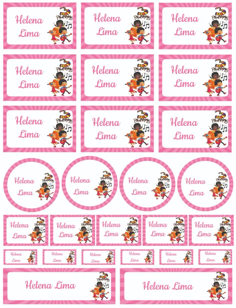 Convite 3 Palavrinhas – tema Cartão colorido, divertido, lúdico, infantil, alegre, criativo
