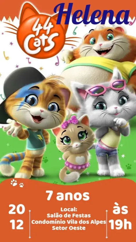 Convite 44 Gatos