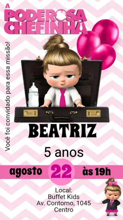 The Mighty Little Boss invitation