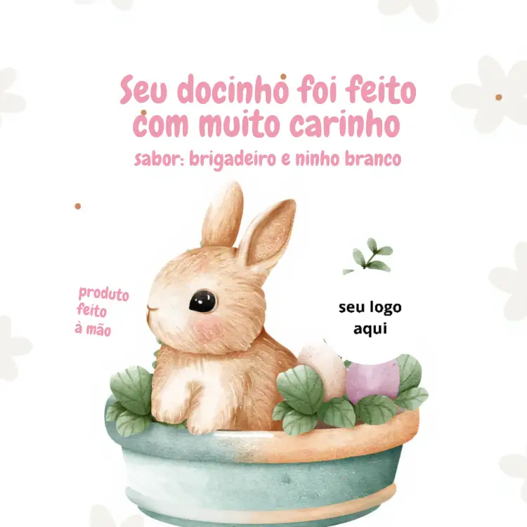 Convite Adesivo Para Ovo De Páscoa Cinza – tema Datas Comemorativas moderno, minimalista, cinza e rosa, divertido, festa temática, páscoa