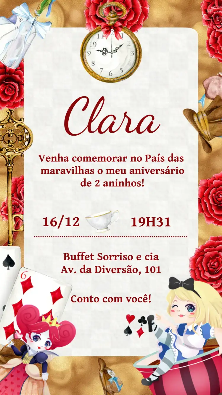 Alice No País Das Maravilhas Infantil