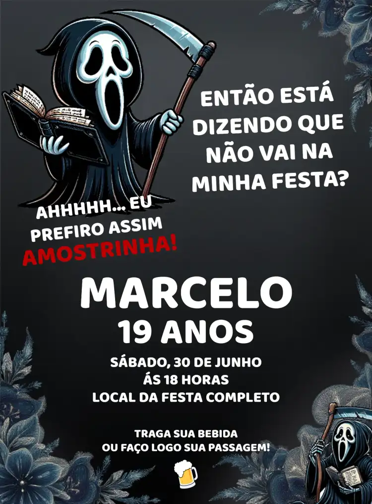 Amostradinho Dona Morte Meme Bebida
