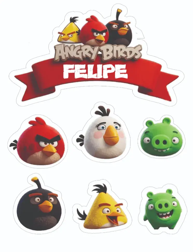 Convite Angry Birds