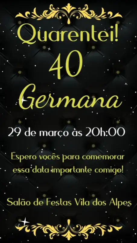 Aniversário 40 anos