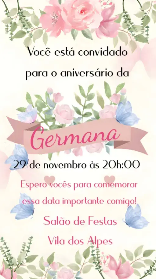 Convite Aniversário Adulto