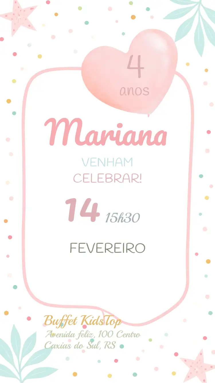 Convite Arco Íris Boho Infantil – tema Mais pesquisados boho, colorido, delicado, floral, vibrante