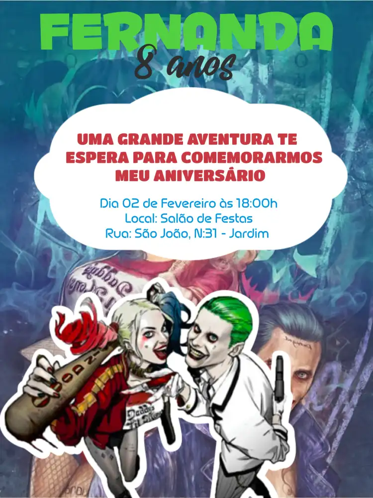 Arlequina E Coringa Banner