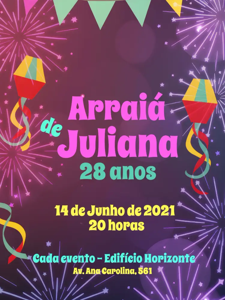 Convite Arraiá De Festa Junina João