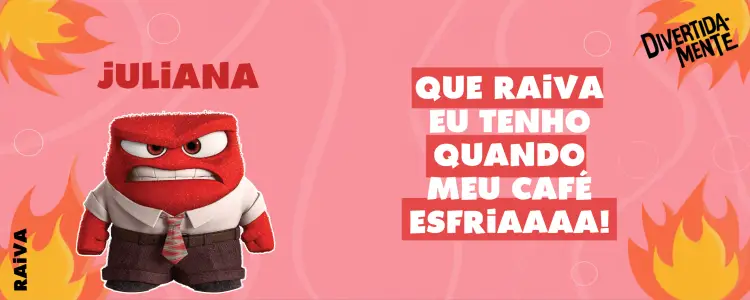 Convite Arte Caneca Divertida Mente Raiva 2