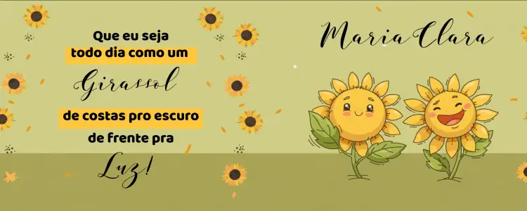 Convite Arte Caneca Girassol Motivacional