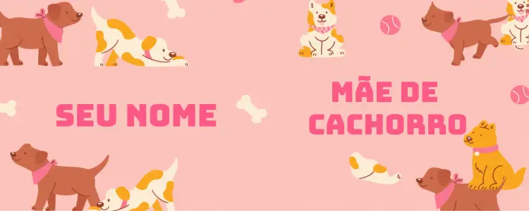 Convite Arte Caneca Mãe De Cachorro Rosa