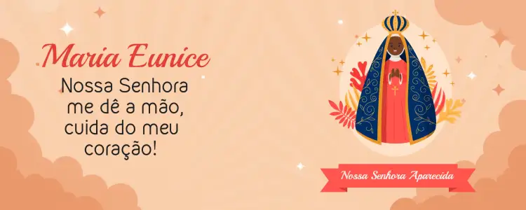 Convite Arte Para Caneca Nossa Senhora Aparecida Aparecia – tema Mais pesquisados aquarela, católico, sagrado, delicado, colorido, festivo