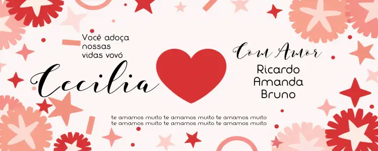 Convite Arte Para Caneca Vovó Mãe – tema Mais pesquisados delicado, familiar, colorido, moderno, afetuoso, artístico