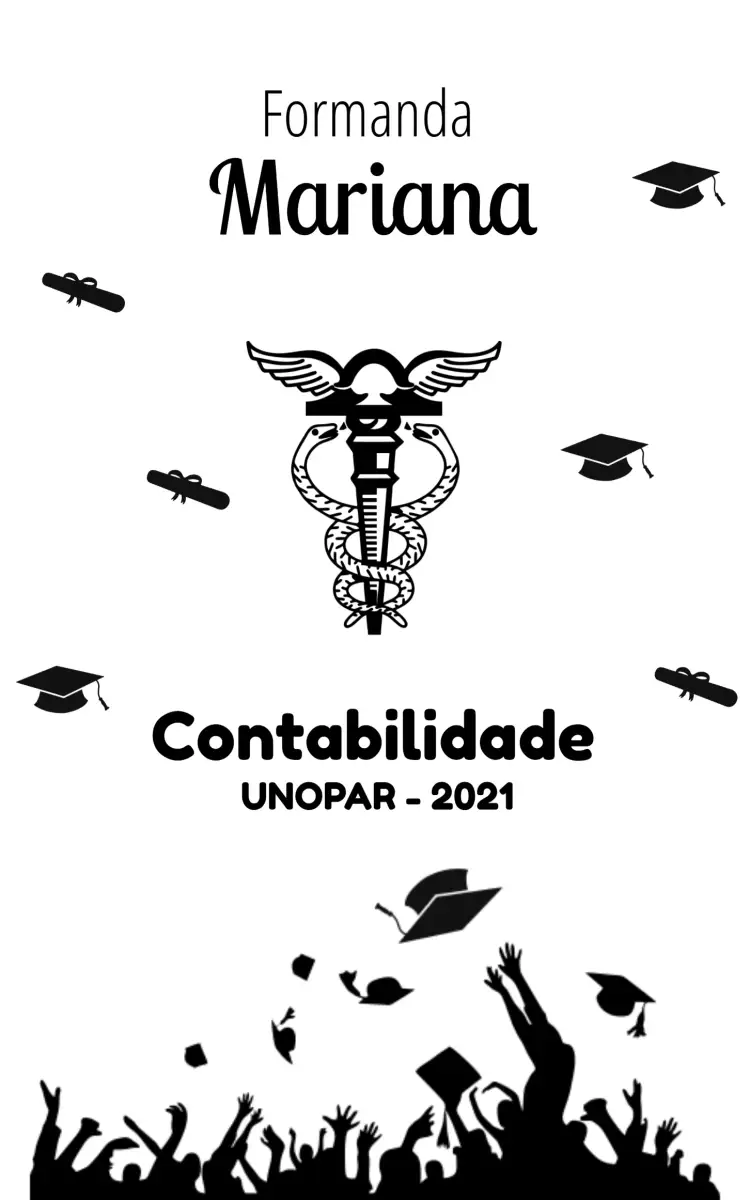 Convite Arte Para Copo Formatura Contabilidade Drink – tema Formatura moderno, elegante, minimalista, preto e branco, profissional, sophisticated