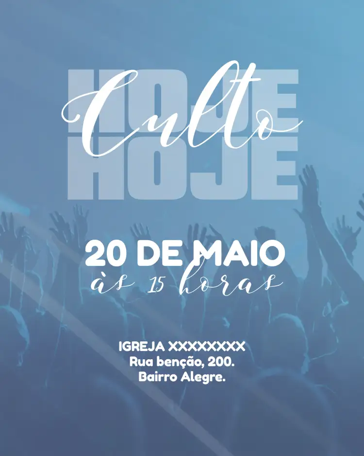 Convite Arte Para Culto Igreja Pastora – tema Batizado floral, gospel, delicado, moderno, suave, espiritual
