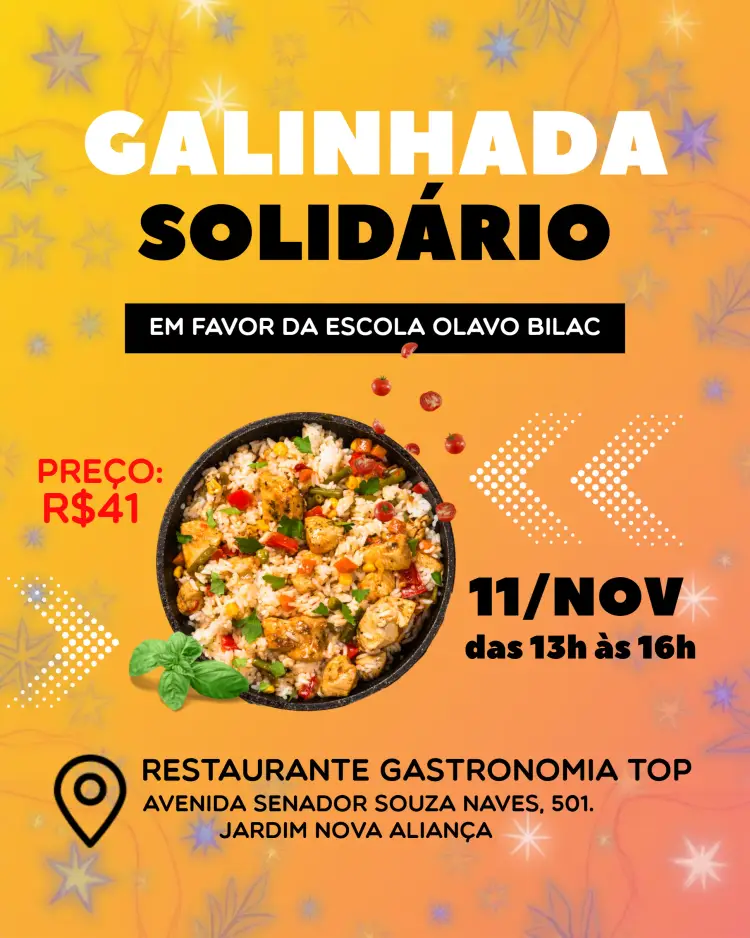 Convite Arte Para Galinhada Beneficente Carreteiro