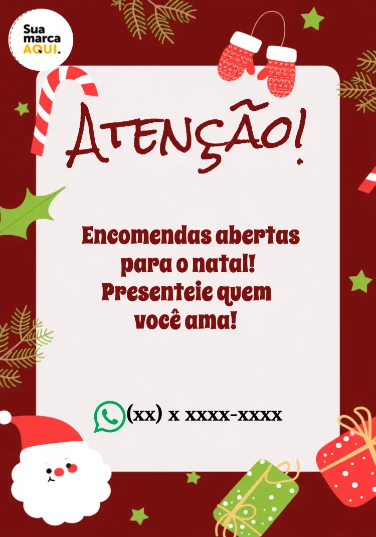 Convite Arte Para Instagram - Encomendas O Natal Verde – tema Mais pesquisados festivo, moderno, colorido, natalino, alegre, digital