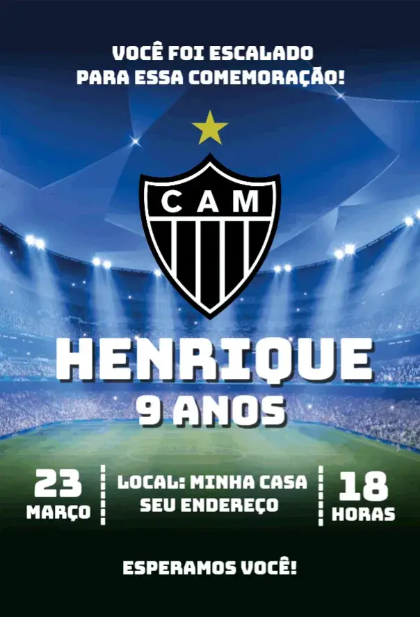 Convite Atlético Mineiro 3