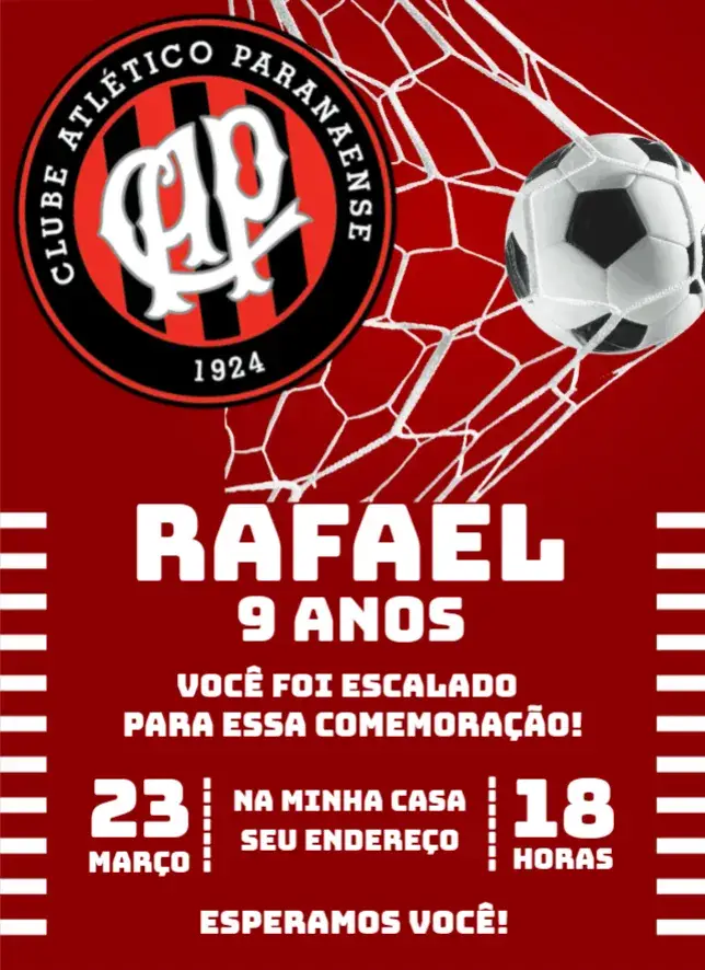 Convite Atlético Paranaense 3