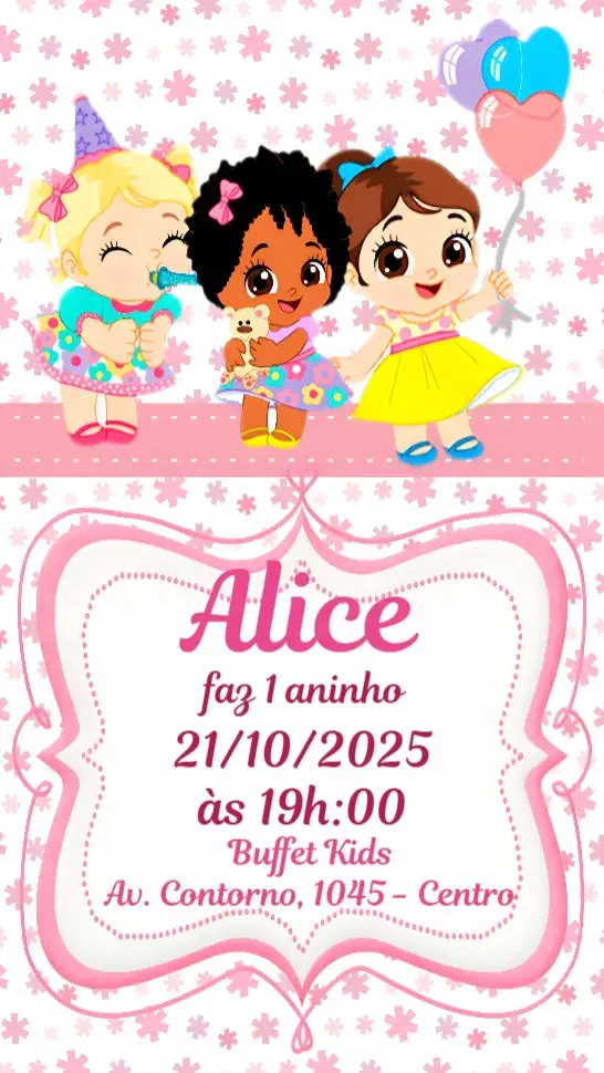 Convite Baby Alive