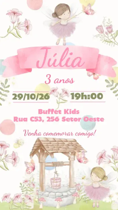Watercolor Ballerina invitation