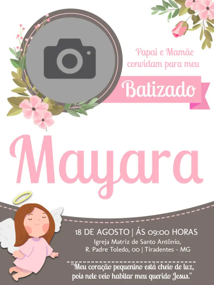 Batizado Com Foto Igreja