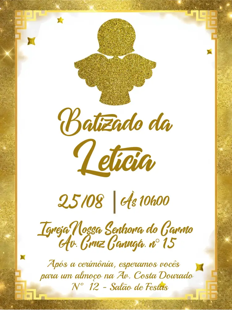 Convite Batizado Fundo