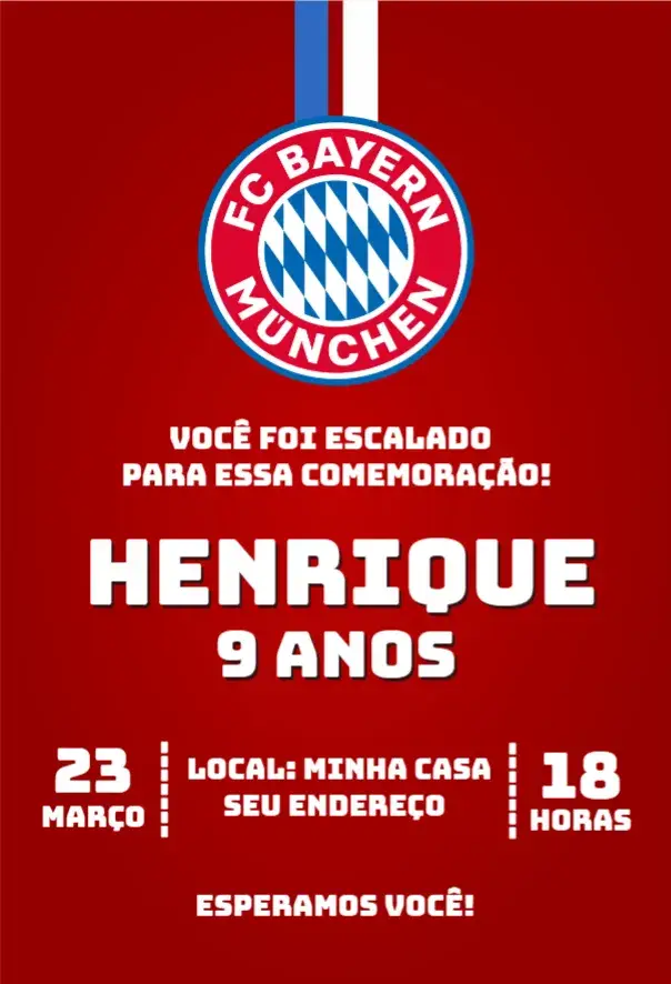 Convite Bayern de Munique 3