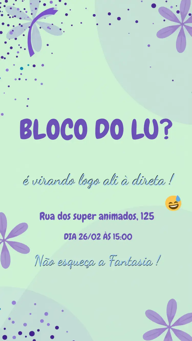 Convite Bloco Carnaval Emoji – tema Datas Comemorativas carnaval, colorido, divertido, moderno, jovial