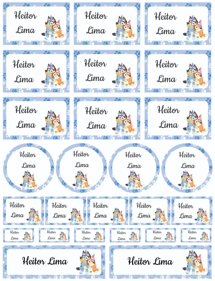 Convite Bluey e Bingo