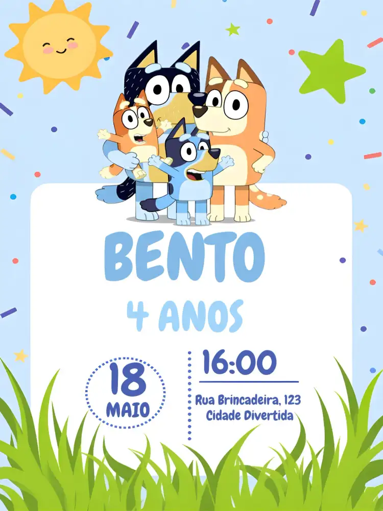 Bluey E Bingo Azul
