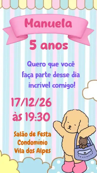 Invitation Bobbie Goods – Kids' Birthday Party theme colorful, playful, whimsical, modern, themed, fun