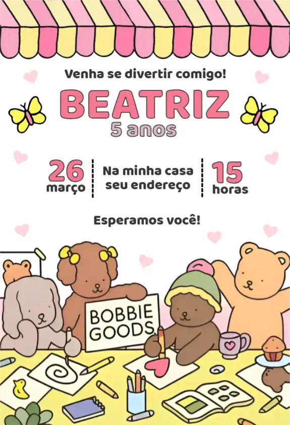 Convite Bobbie Goods 6