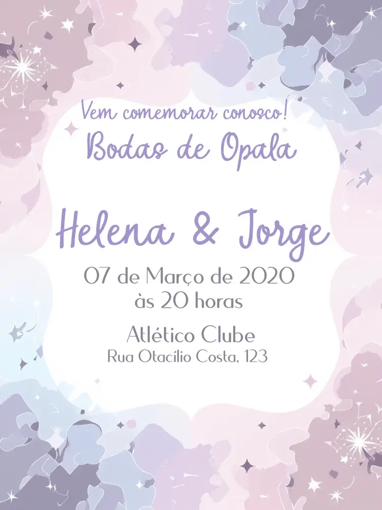 Convite Bodas De Opala 24