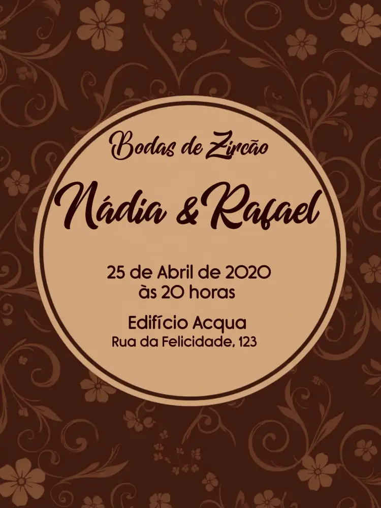 Convite Bodas De Zircão 21