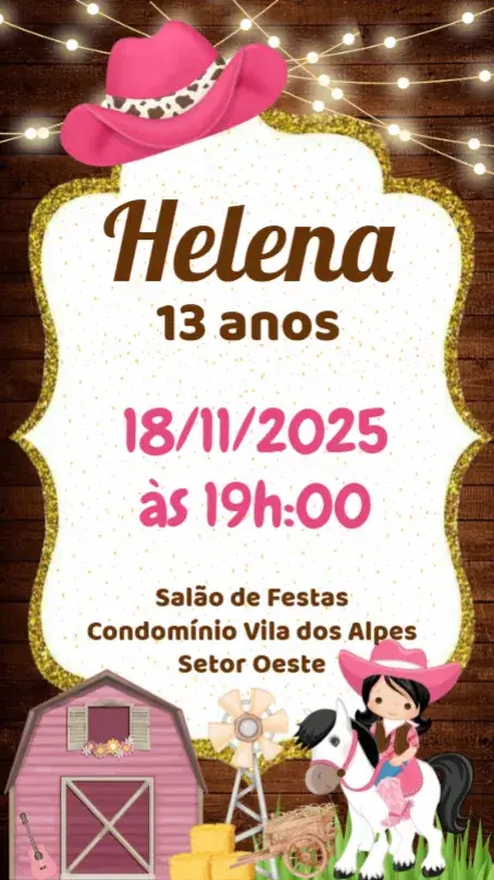Convite Boiadeira