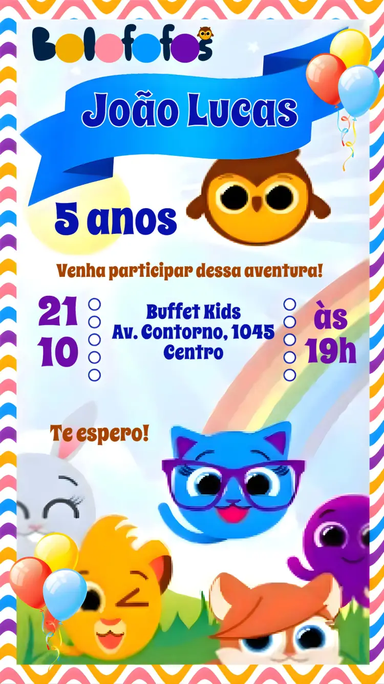 Convite Bolofofos