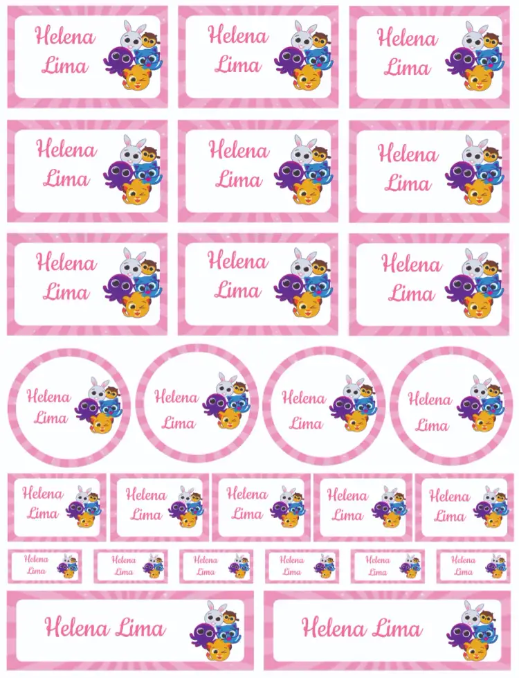 Convite Bolofofos – tema Cartão colorido, divertido, infantil, ilustrações lúdicas, moderno, brincalhão