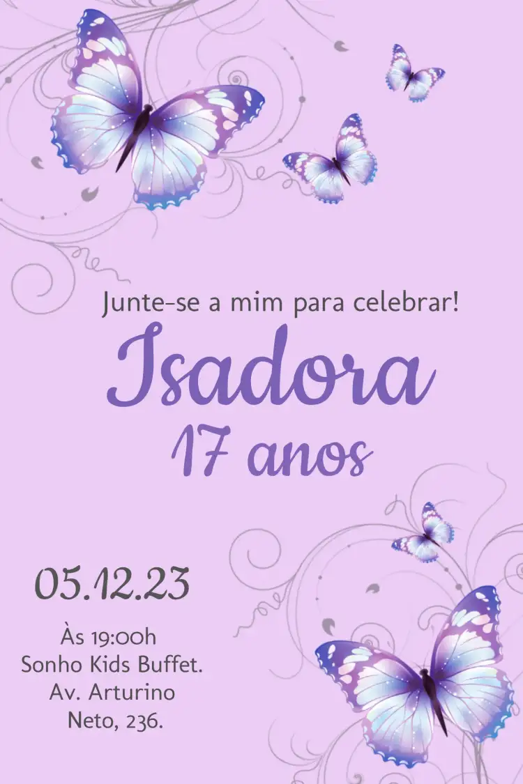 Borboleta Roxo